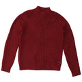 JOULES Womens Turtle Neck Jumper Sweater UK 10 Small  Maroon Acrylic