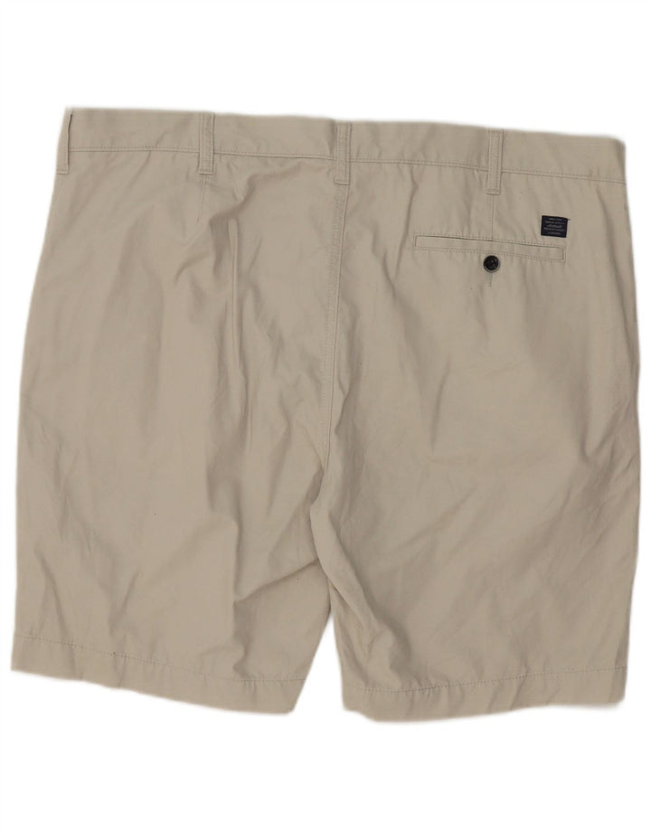 MARKS & SPENCER Chino Shorts til mænd W42 2XL Beige Bomuld