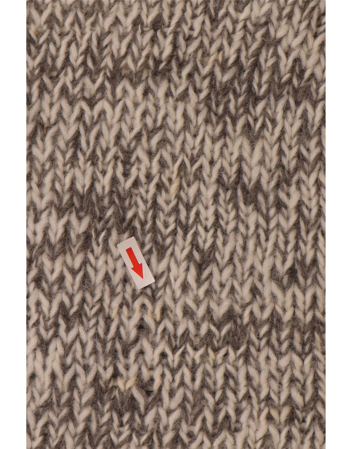Vintage Herre V-hals sweater Medium Grey Fair Isle