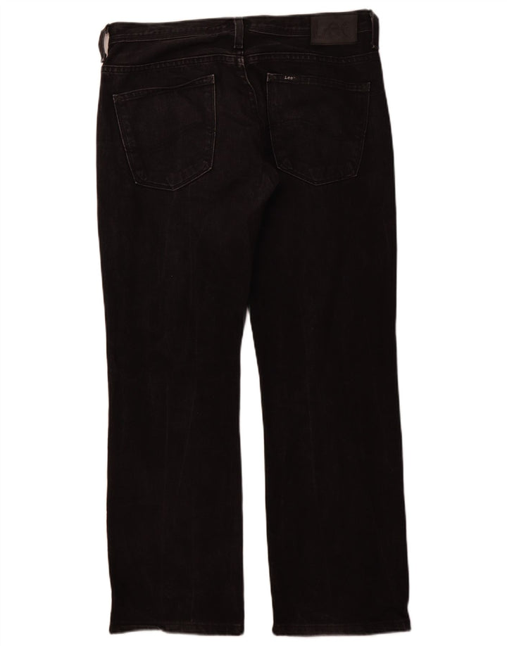 LEE Herre Knox Straight Jeans W33 L28 Sort Bomuld