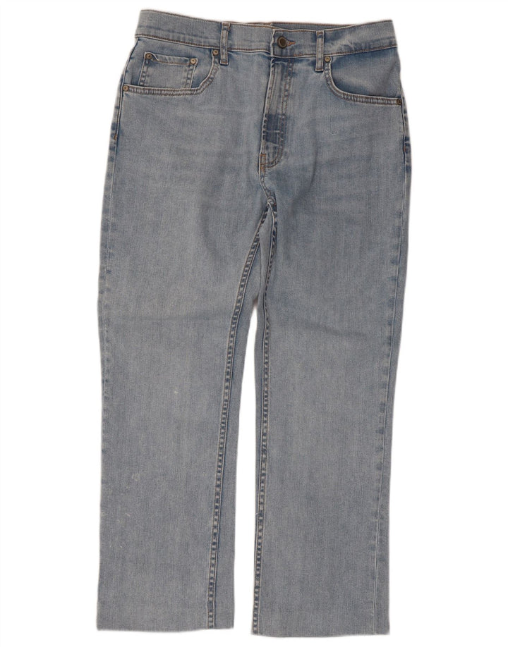 ZARA Straight Jeans til kvinder EU 40 Medium W30 L26 Blå Bomuld