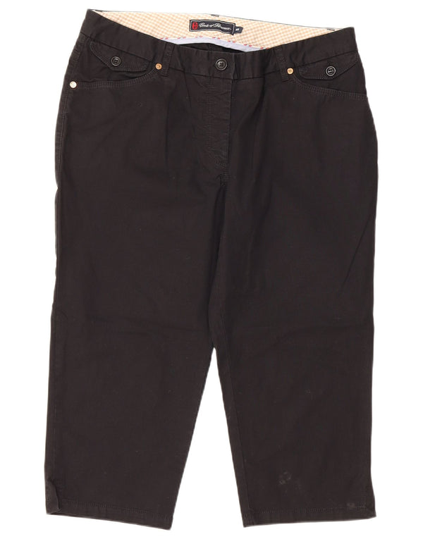 Conte of Florence Lige Capri-bukser til kvinder IT 48 XL W34 L20 Sort