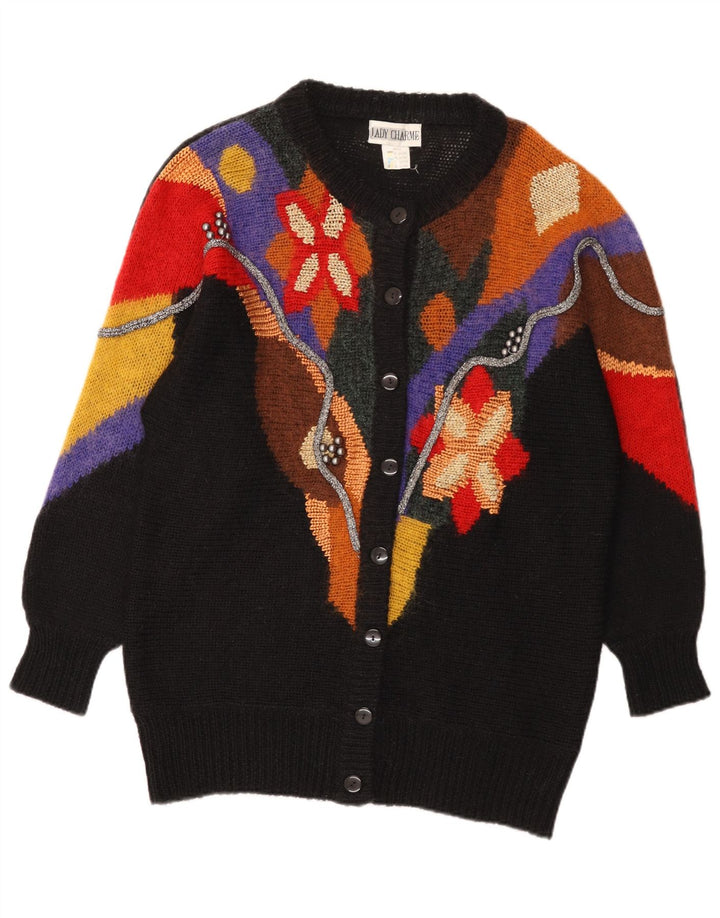 Lady Charme Dame Cardigan Sweater IT 42 Medium Flerfarvet Colourblock