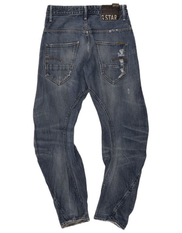 G-Star Mens Distressed Tapered Loose Jeans W31 L32 Blue Cotton