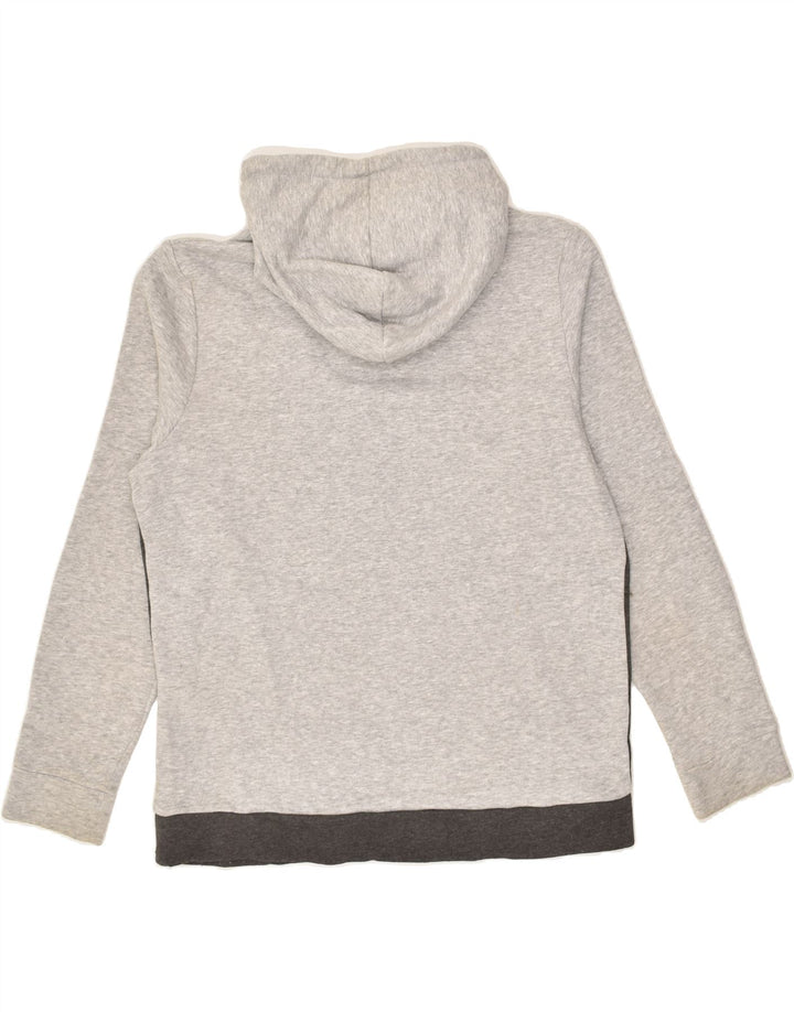 JACK & JONES Mens Graphic Hoodie Jumper Large Grey Colourblock Cotton | Vintage Jack & Jones | Thrift | Second-Hand Jack & Jones | Used Clothing | Messina Hembry 