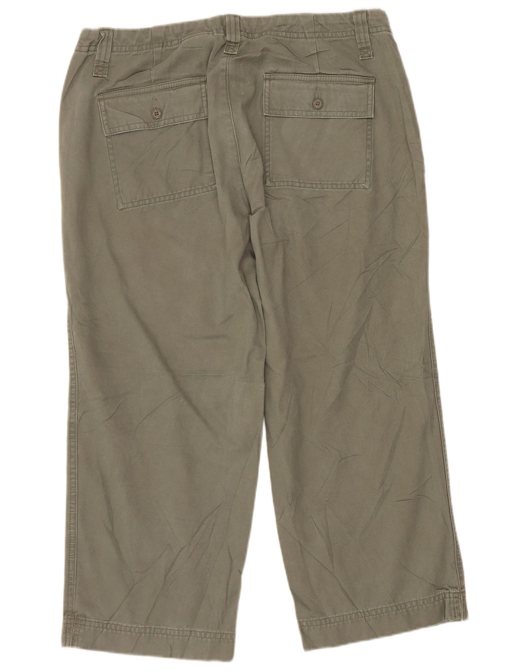 EDDIE BAUER Dame Vashon Fit Capri Bukser US 8 Medium W32 L22 Khaki