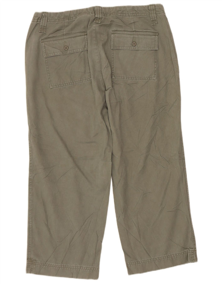 EDDIE BAUER Dame Vashon Fit Capri Bukser US 8 Medium W32 L22 Khaki