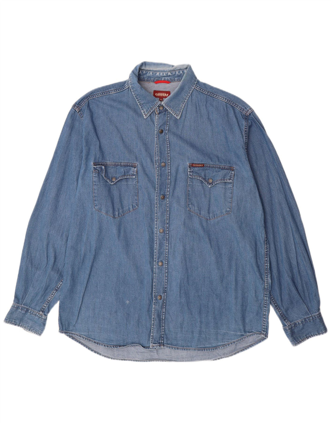 CARRERA Denimskjorte til mænd XL Blå Bomuld