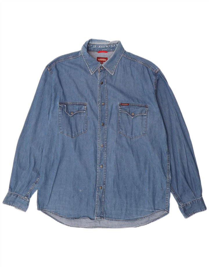 CARRERA Denimskjorte til mænd XL Blå Bomuld