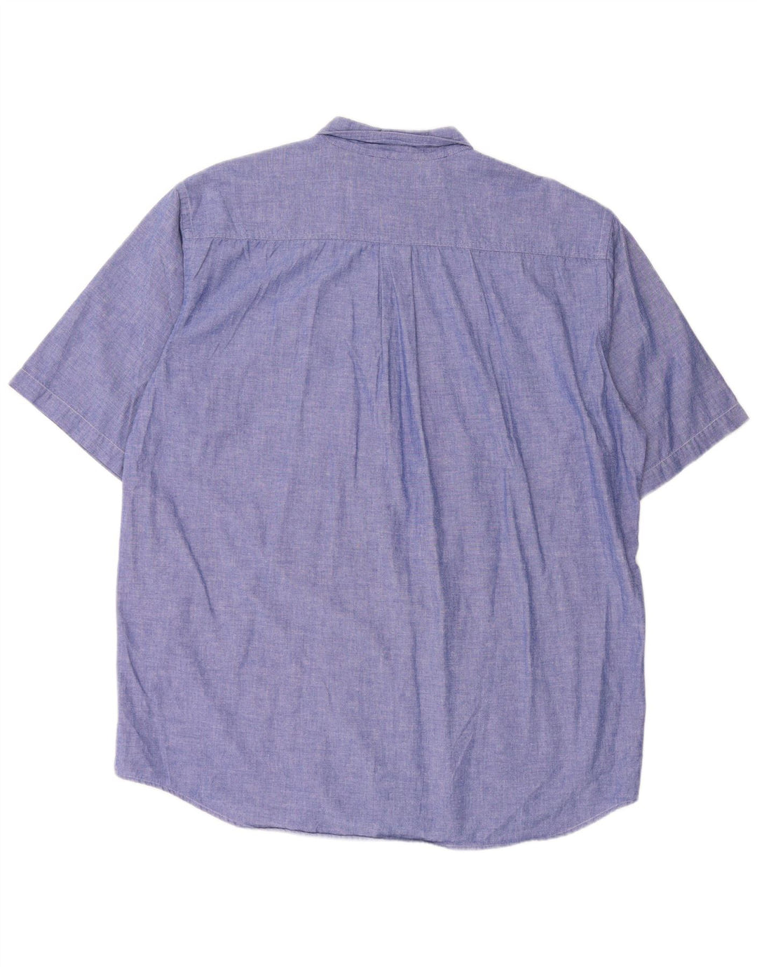 VINTAGE Kortærmet Herreskjorte XL Blå