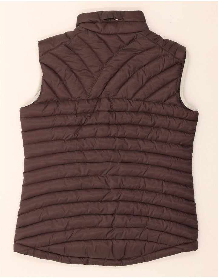 Jack Wolfskin Womens Polstret Gilet UK 12/14 Medium Brown Polyester
