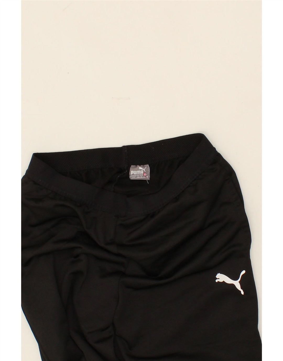 PUMA Boys Tracksuit Trousers 11-12 Years Black Polyester Vintage Puma and Second-Hand Puma from Messina Hembry 
