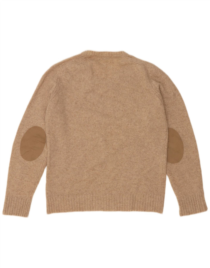 Zara Herre V-hals sweater Stor Beige Uld