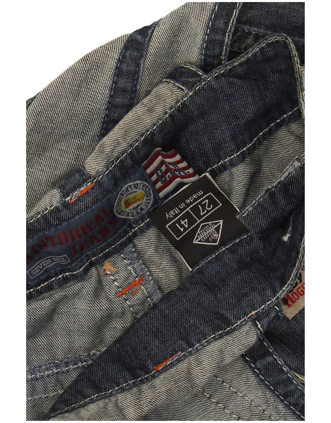 ROY ROGERS Damebukser denimshorts IT 41 Small W27 Blå Bomuld