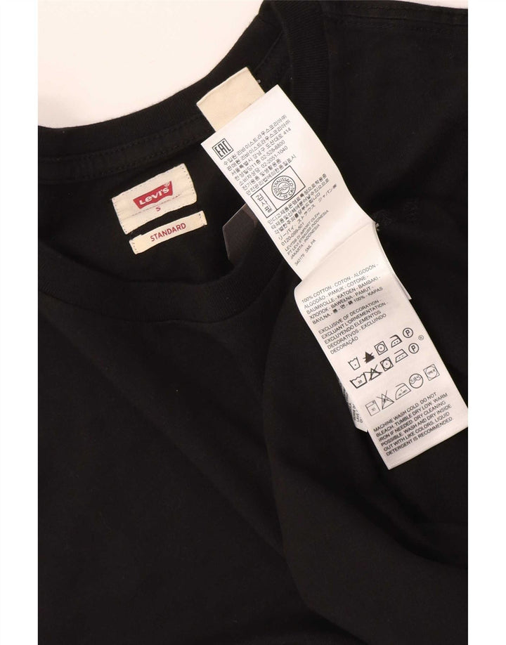Levi's Herre Standard Fit T-Shirt Top Lille sort bomuld