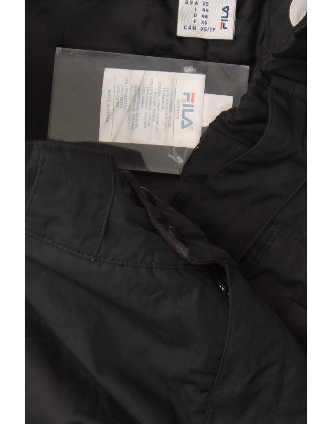 Fila Herre Skibukser XS Sort Nylon