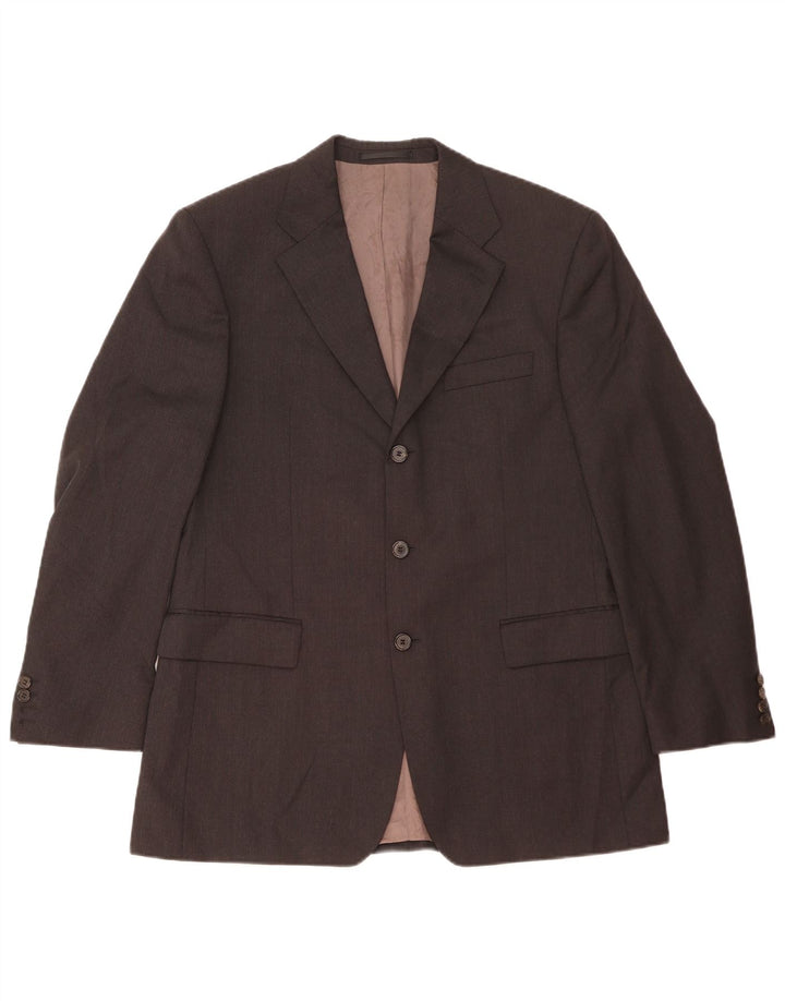 Hugo Boss Herre 3-knaps blazerjakke IT 50 Stor Sort Uld
