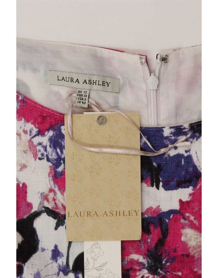 Laura Ashley Womens Regular Tea Dress UK 12 Medium Multicolored Floral