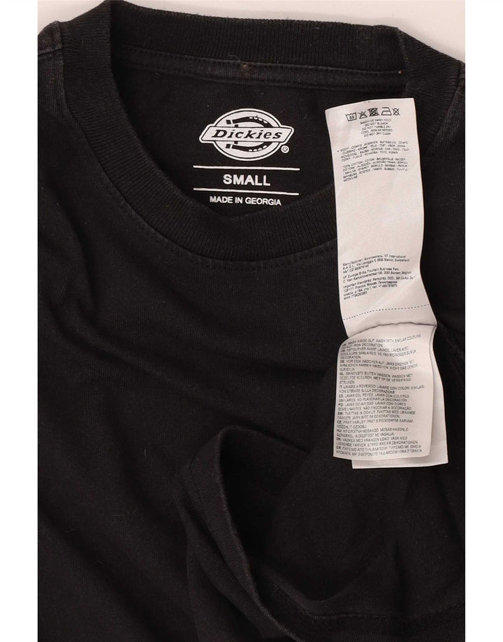 Dickies Herre grafisk top langærmet lille sort bomuld