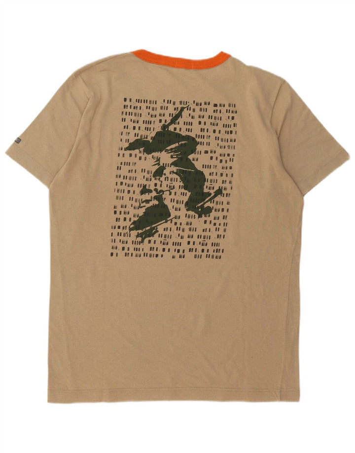 Killer Loop Herre Grafisk T-Shirt Top Stor Beige Bomuld
