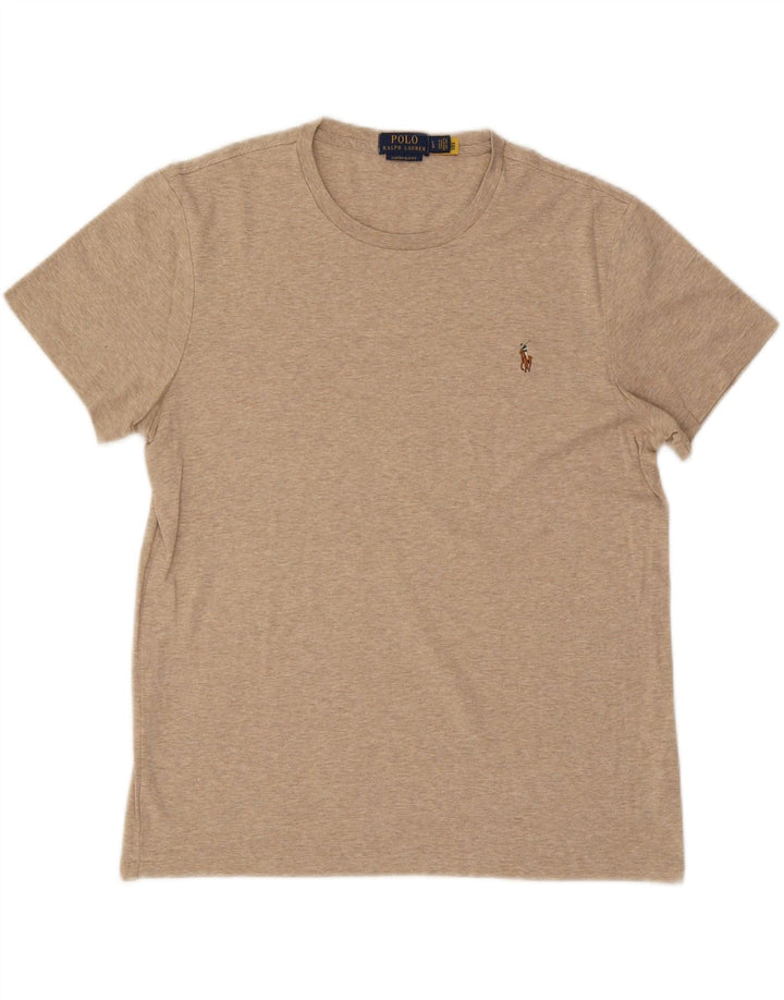 POLO RALPH LAUREN Herre Custom Slim Fit T-Shirt Top Stor Beige