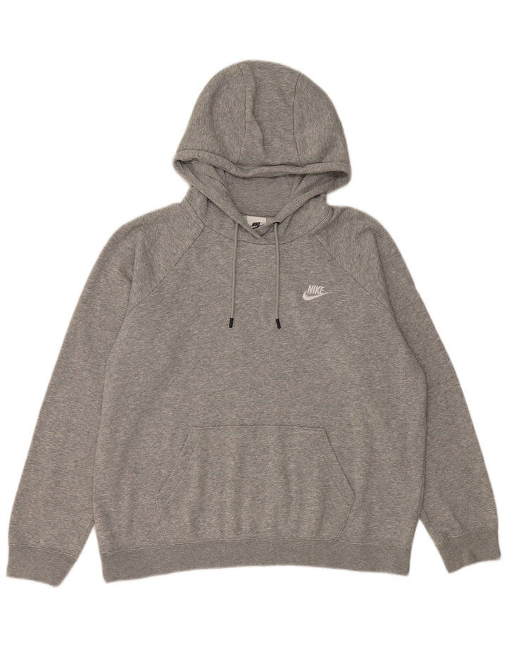 Nike Herre hættetrøje Jumper Large Grå Flecked Bomuld
