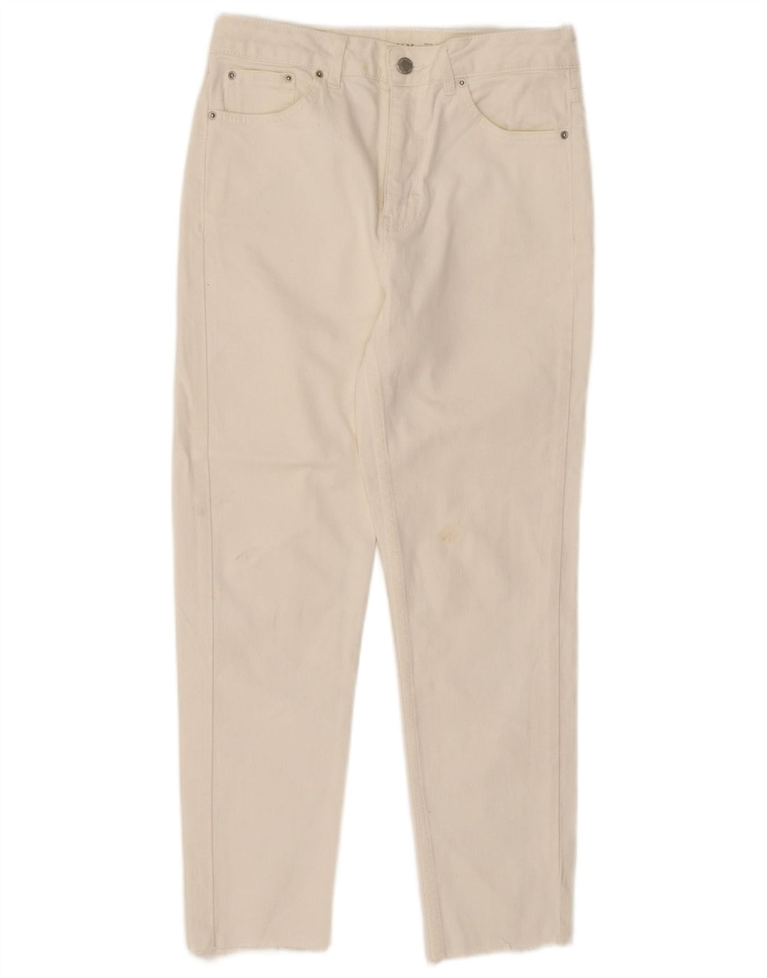 Topshop Dame Slim Jeans W28 L26 Hvid Polyester