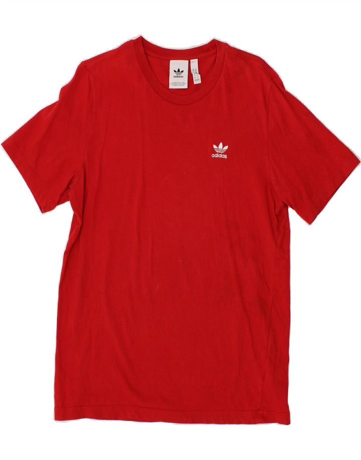 ADIDAS Mens T-Shirt Top Medium Red Cotton Vintage Adidas and Second-Hand Adidas from Messina Hembry 