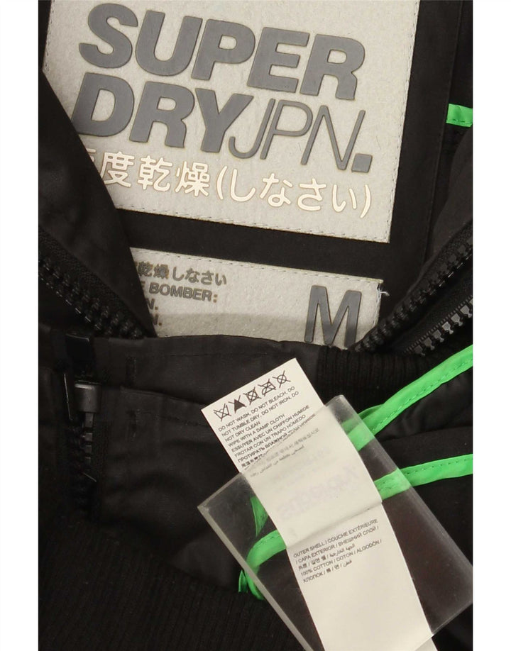 Superdry Bomber Jacket UK 38 Medium Sort Bomuld