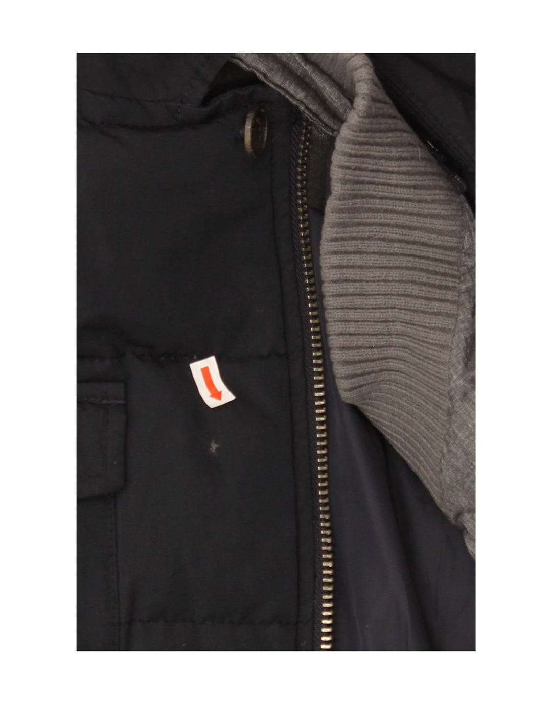 MASSIMO DUTTI Mens Padded Jacket UK 40 Large Navy Blue Nylon Vintage Massimo Dutti and Second-Hand Massimo Dutti from Messina Hembry 