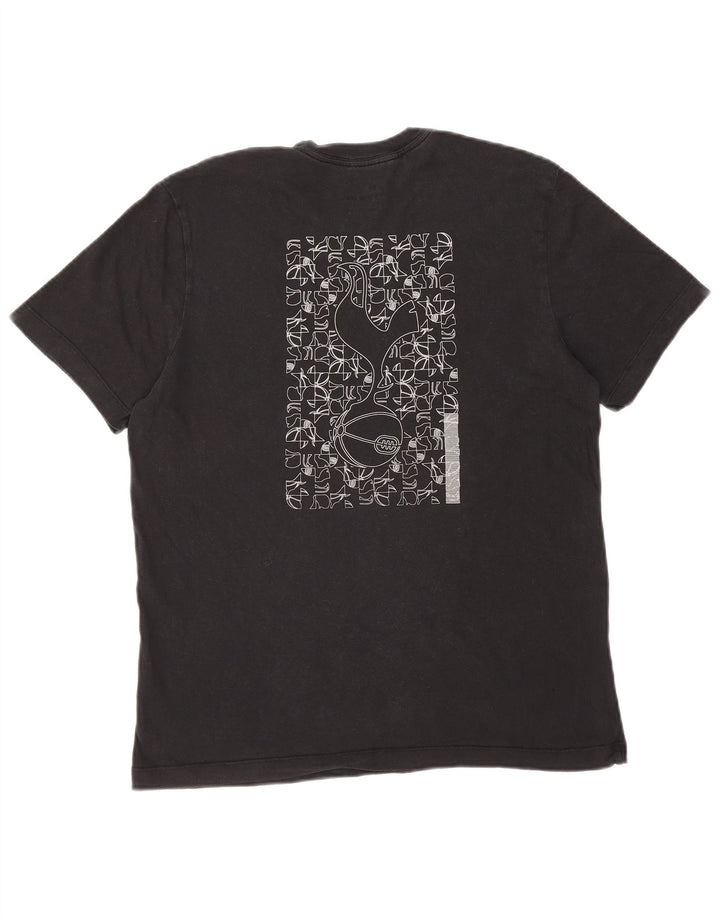 NIKE Herre Tottenham Hotspur grafisk T-shirt top mellem sort bomuld