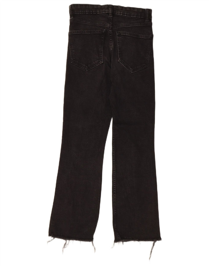 Zara Dame Bootcut Jeans EU 36 XS W26 L25 Sort