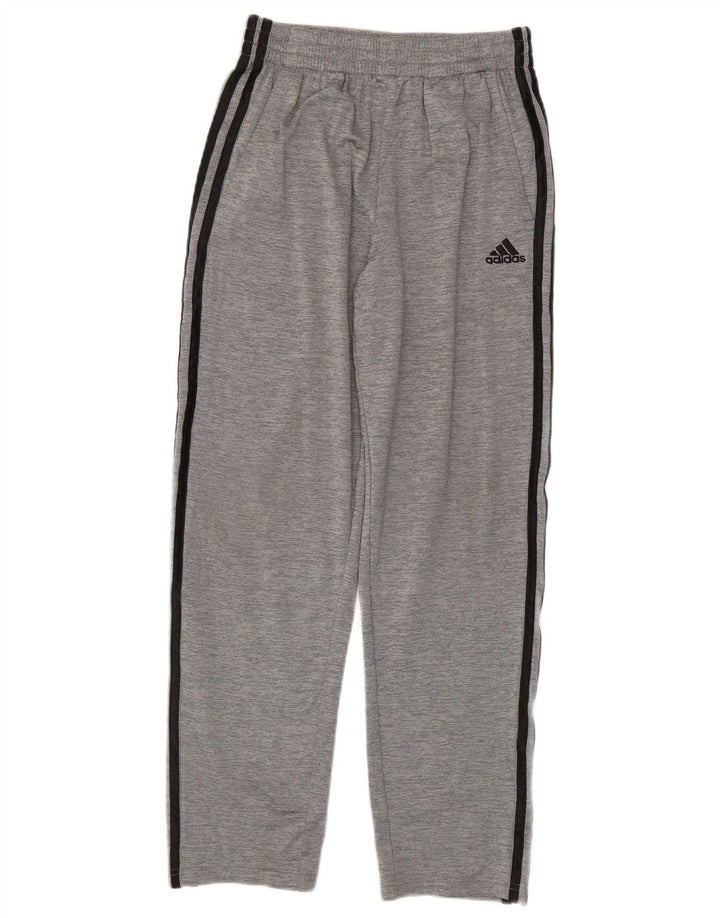 ADIDAS Træningsdragtsbukser til drenge 14-15 år Grå Flecked Polyester