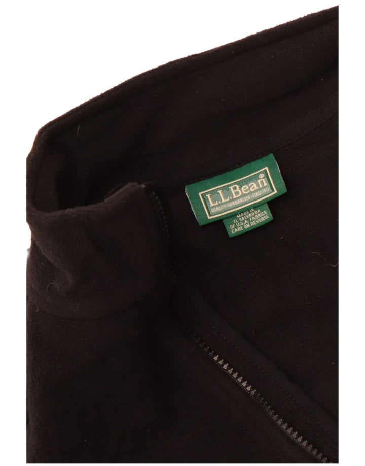 L.L.Bean Herre Fleece Gilet UK 36 Small Black Polyester