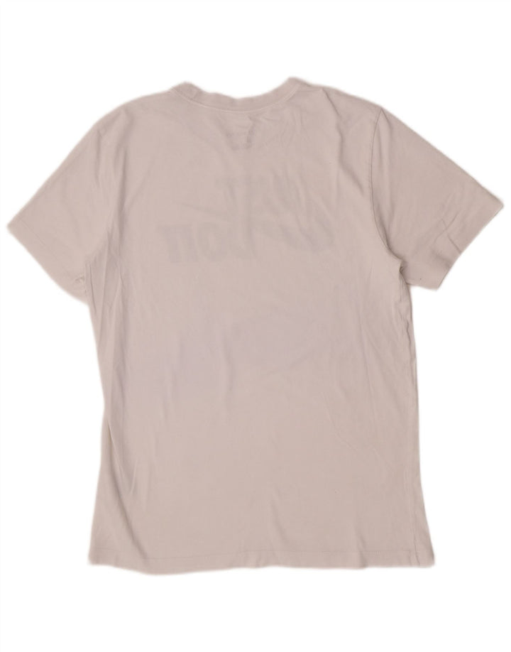 Adidas Grafisk T-shirt top til mænd Medium hvid bomuld
