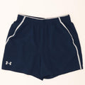 Under Armour Dame Sports Shorts UK 16 Large Navy Blue Polyester