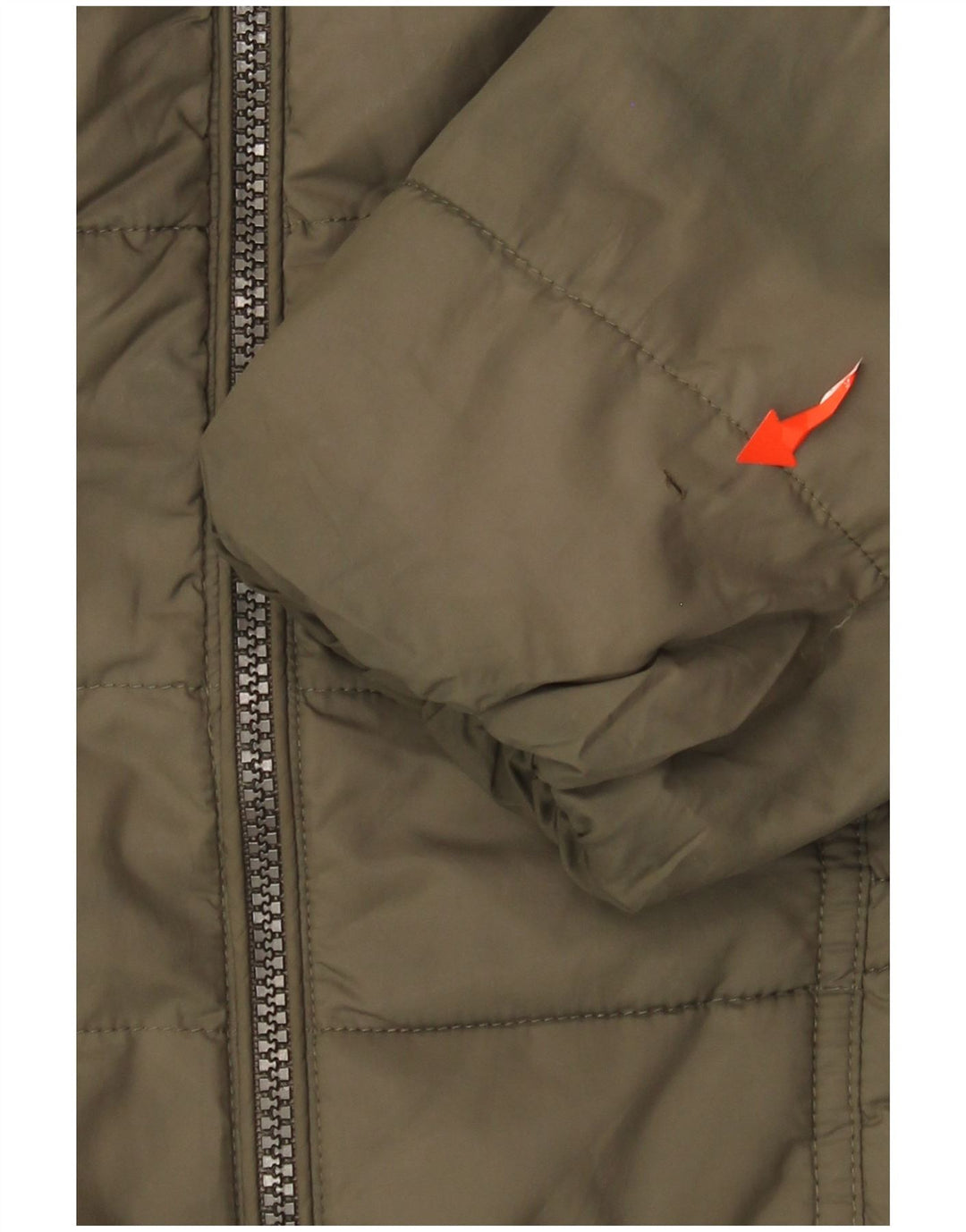 MARKS & SPENCER Polstret jakke til kvinder UK 14 Stor Khaki Polyester