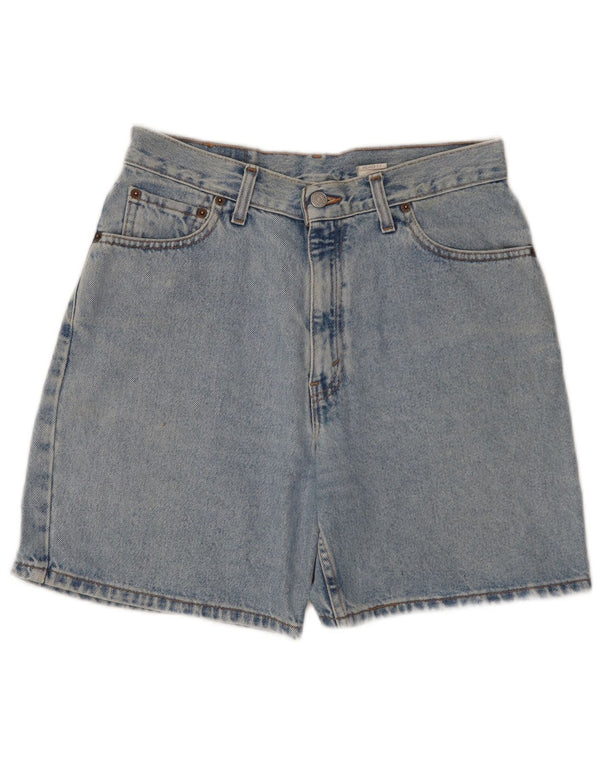 Levi's Womens 550 højtaljede denimshorts med afslappet pasform US 10 Large W30 Blå