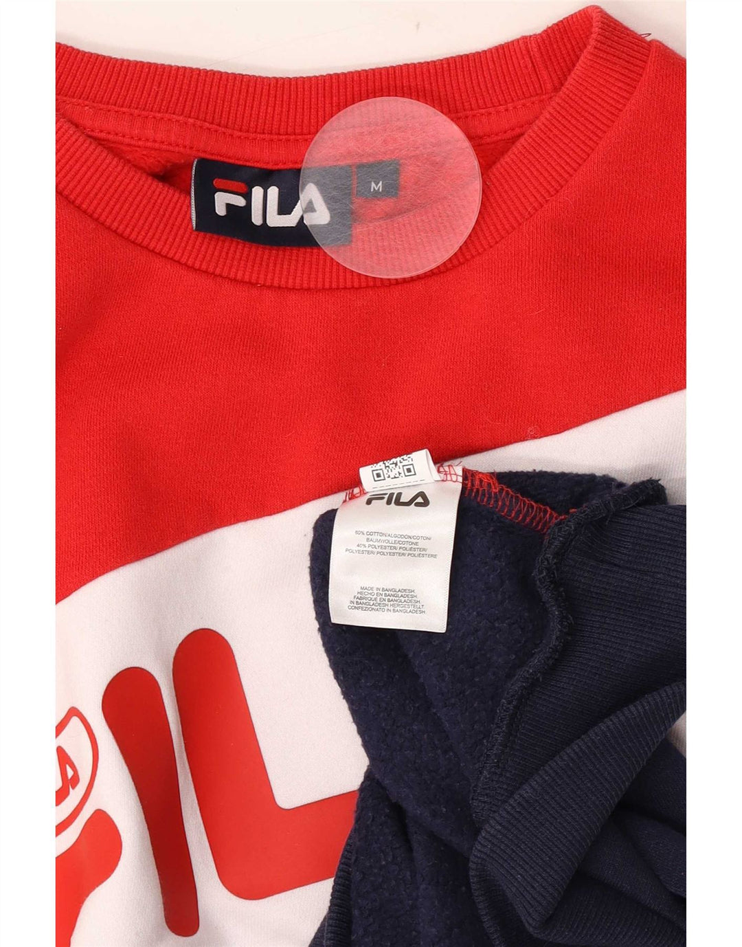 Fila Herre grafisk sweatshirt Jumper Medium Flerfarvet Colourblock Bomuld