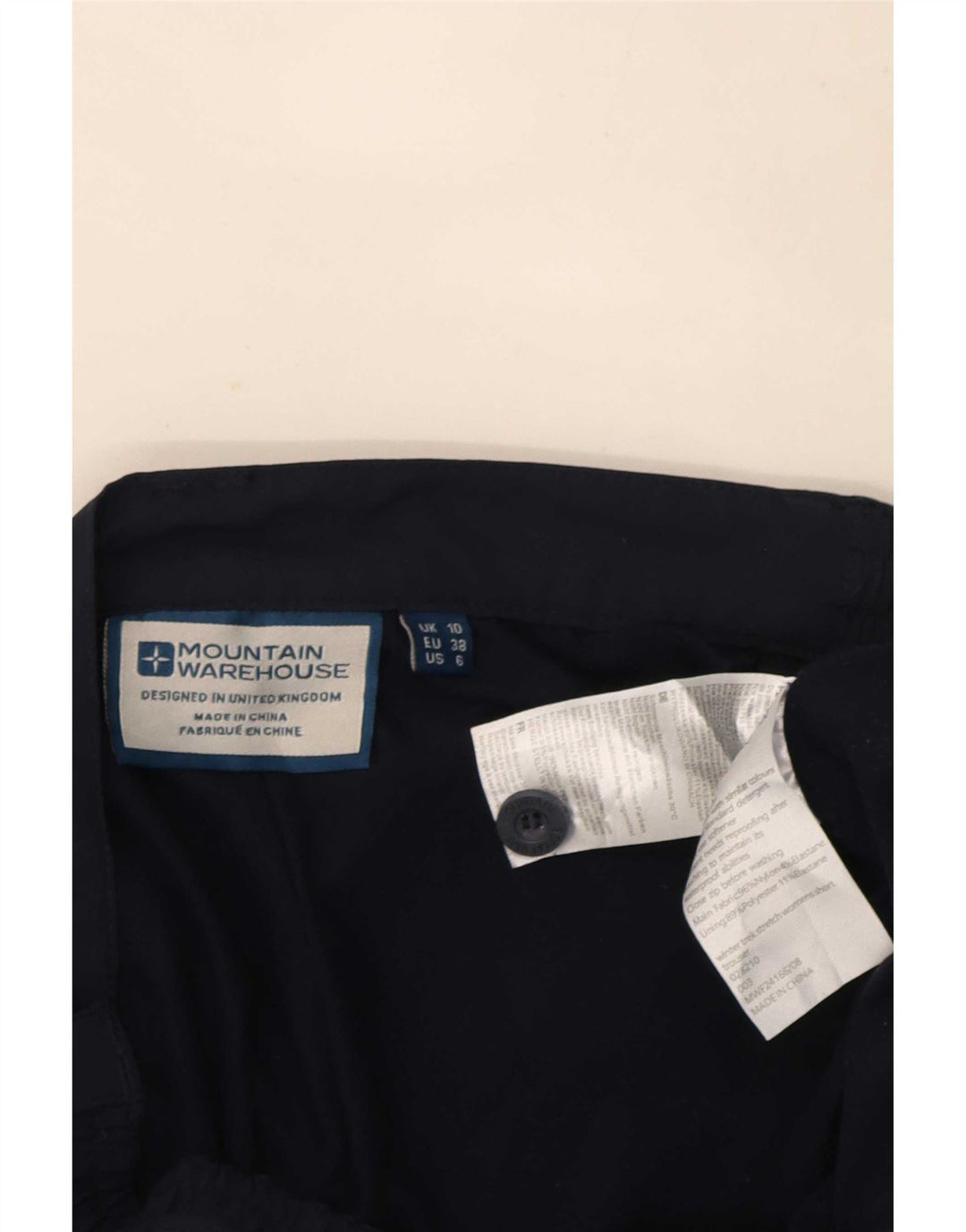 Mountain Warehouse Dame Cargo Trousers UK 10 Small W27 L29 Navy Blue
