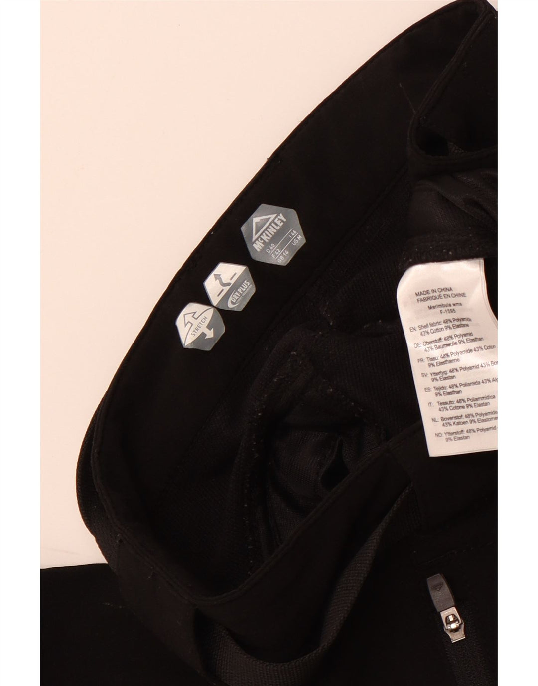 MCKINLEY Dame Lige Casual Bukser UK 14 Large W32 L31 Sort