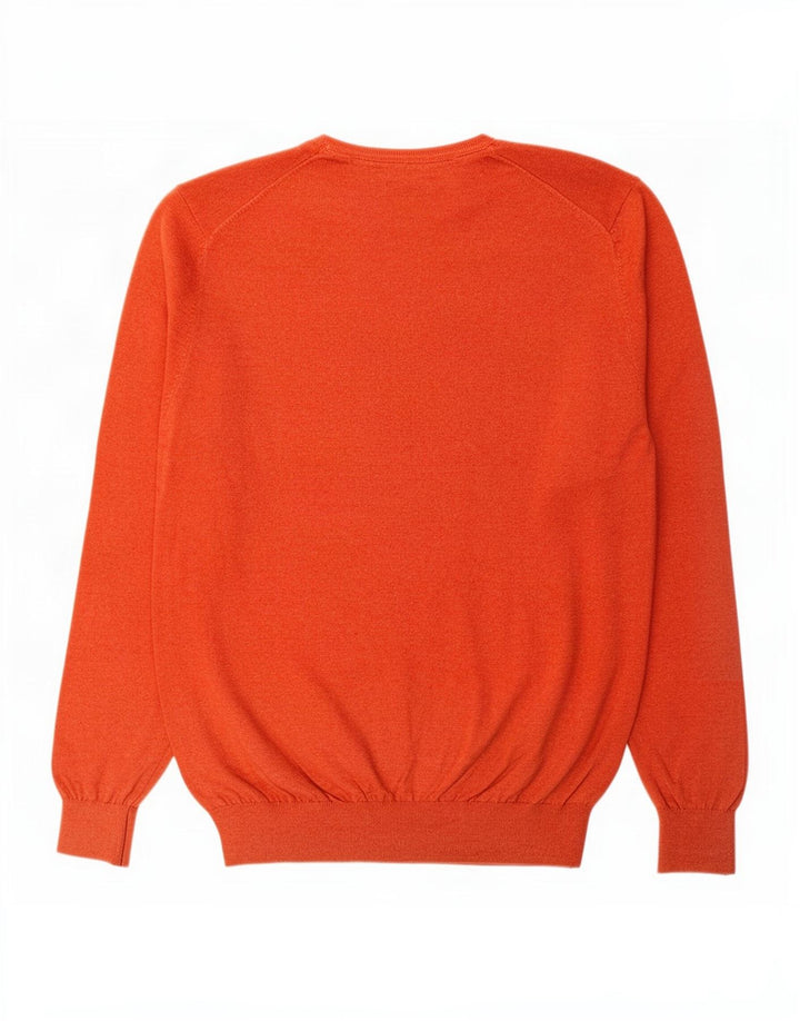 Massimo Dutti Herre V-hals sweater Stor Rød Bomuld