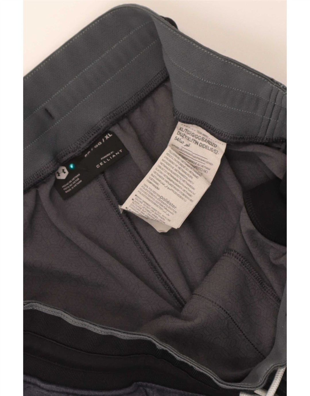 Under Armour Herre grafiske sportsshorts XL Grå Colourblock Polyester