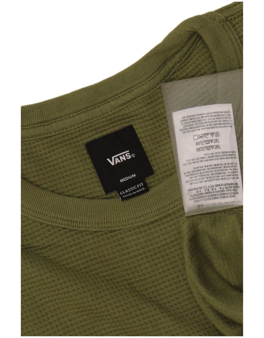VANS Herre Classic Fit Top Langærmet Medium Khaki Bomuld