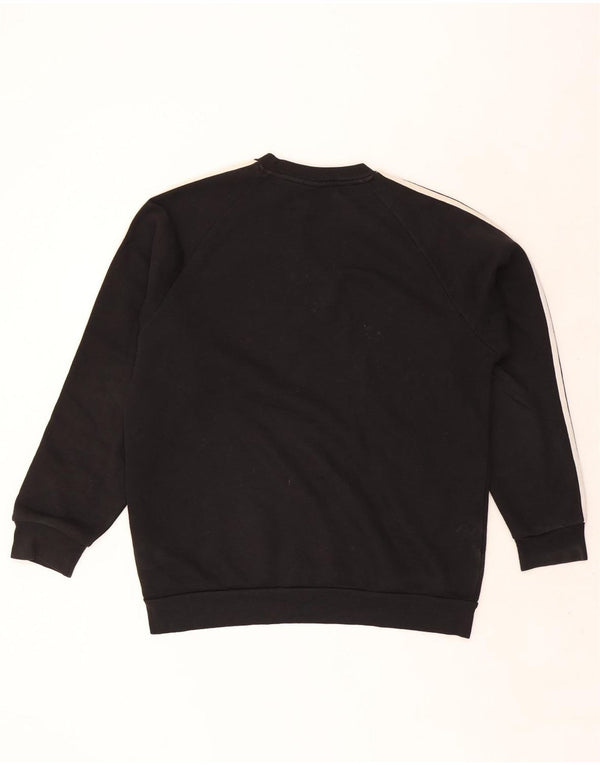 Adidas Herre Sweatshirt Jumper Large Sort Bomuld