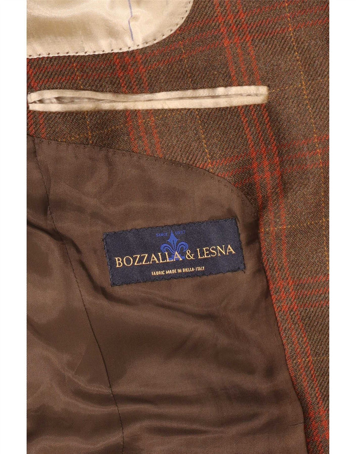 Duca Visconti Herre 2-knaps blazerjakke IT 46 Small Brown Check