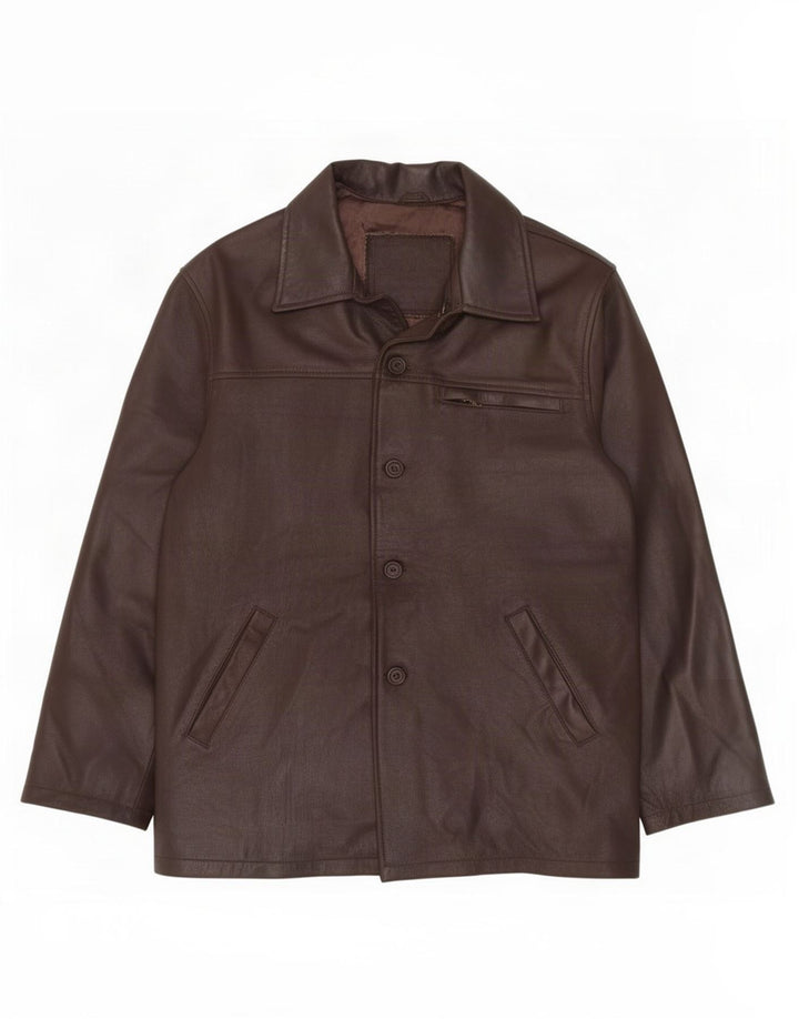 Vintage herre læderjakke UK 42 XL Brun