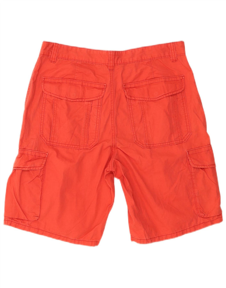 Marks & Spencer Herre Cargo Shorts W32 Medium Rød Bomuld