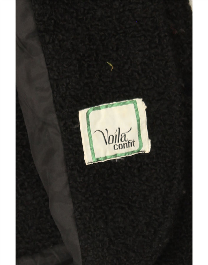 VINTAGE Womens Open Blazer Jacket UK 16 Large Black Vintage Vintage and Second-Hand Vintage from Messina Hembry 