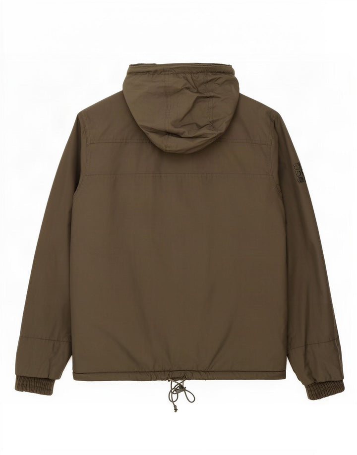 Superdry Windcheater hættejakke til mænd UK 40 Stor Khaki